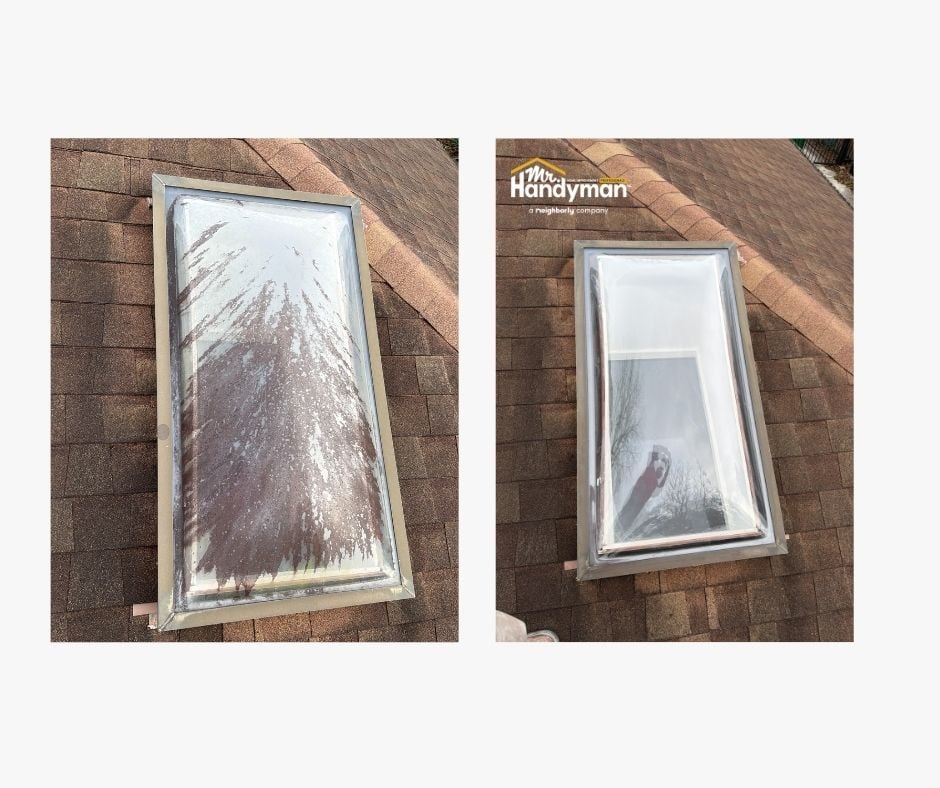 skylight cleaning, mr handyman, handyman,