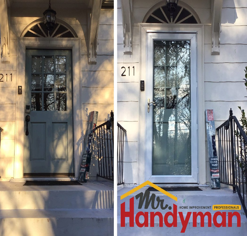 storm door installation