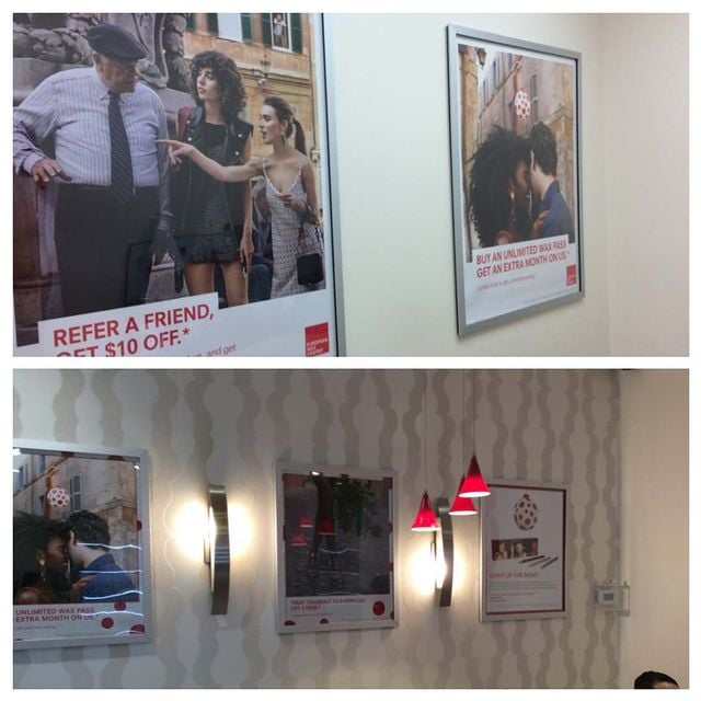 wall pictures mounted in office