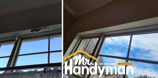 drywall repair around interior window
