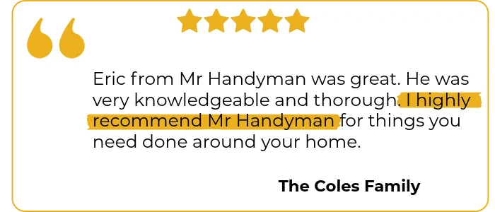 Review from a customer recommending our professional services.