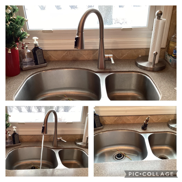 Faucet replacement as part of kitchen remodeling in Hoffman Estates, IL by Mr. Handyman.