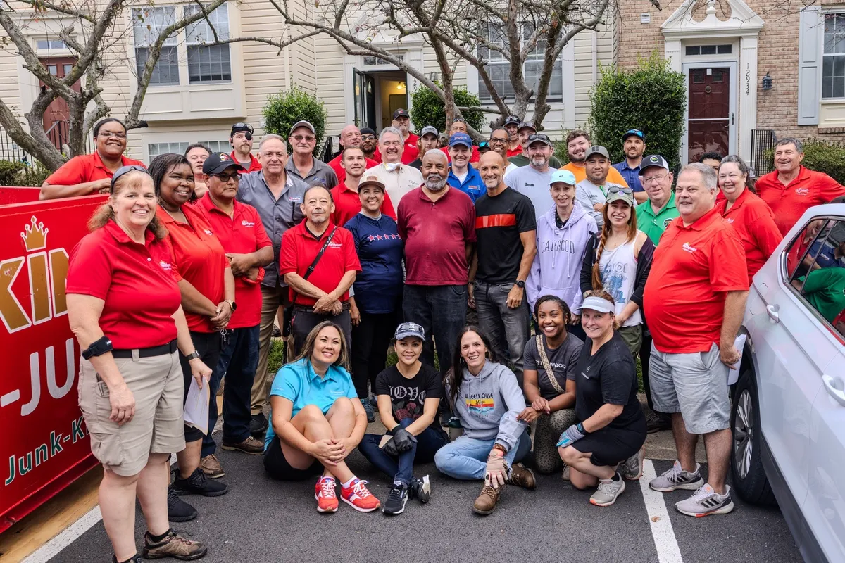 Mr. Handyman of Nova - Arlington to Haymarket team with Larie Fitzgerald in 2024 after National Day of Service.