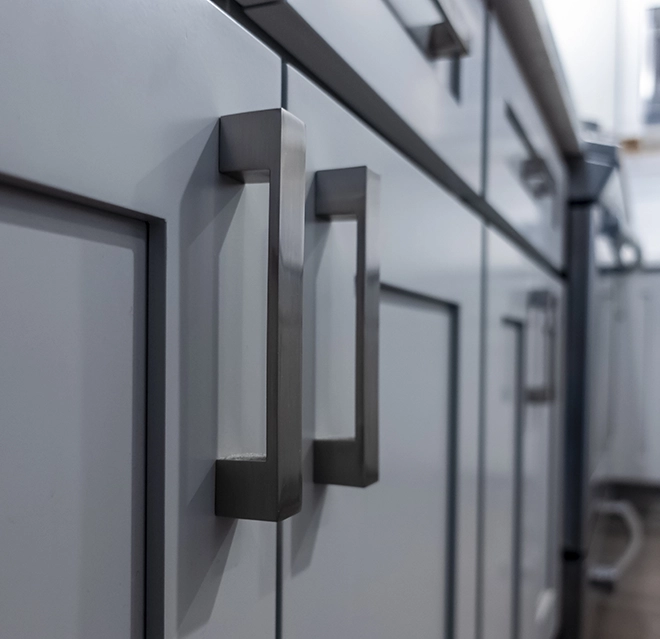 Kitchen cabinet drawer.