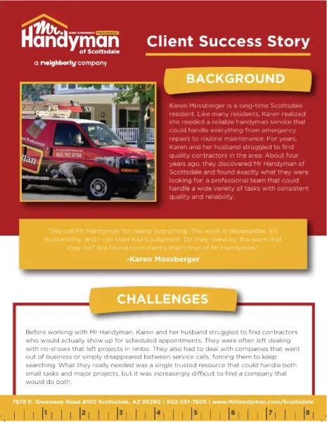 Preview of the client success story PDF.