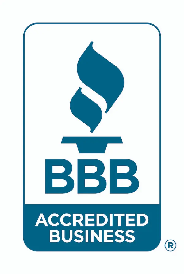 Better Business Bureau Accredited Business logo.