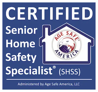 Certified Senior Home Safety Specialist badge.