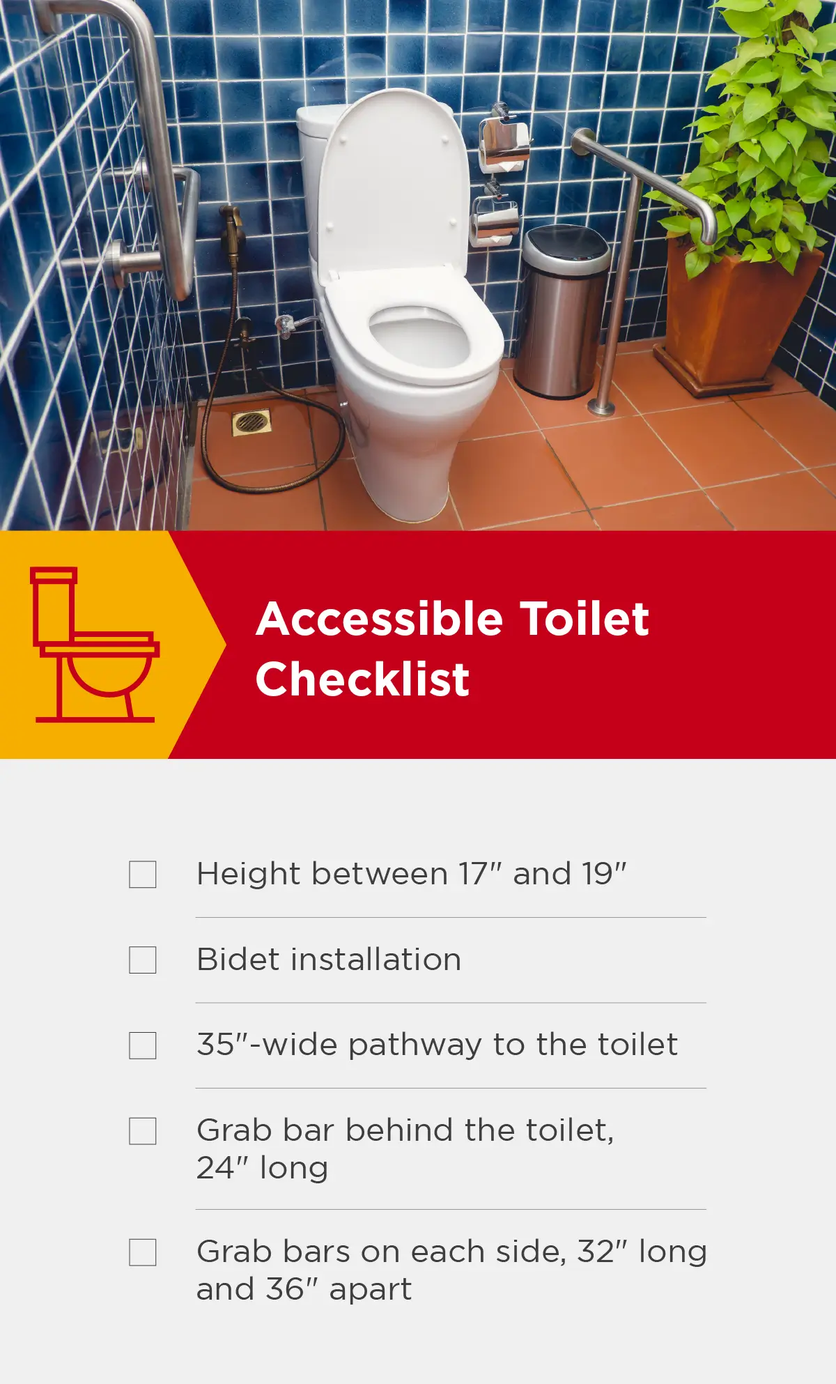 Accessible toilet checklist