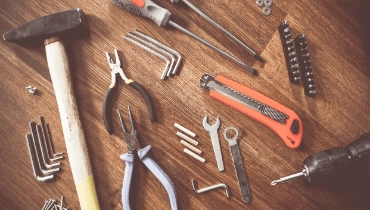 Common tools used for handyman services in residential houses.