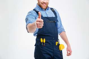 Handyman giving a thumbs up