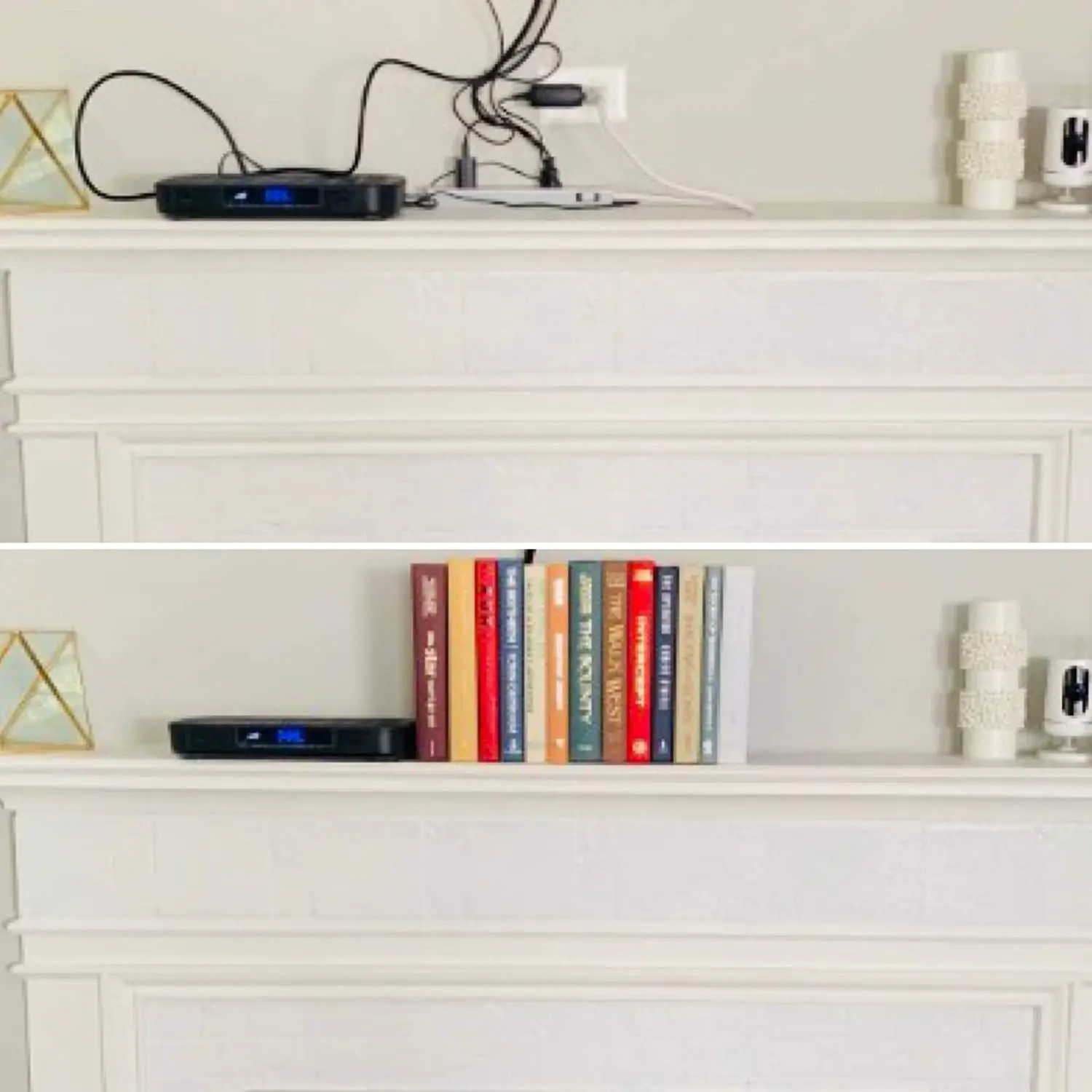 Don't hide your tech cables and cords. Display them artfully