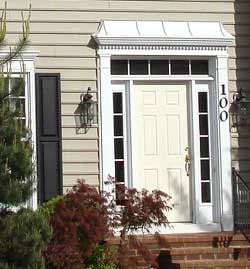 Front door of a home.