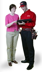 Handyman consults a homeowner regarding Home Repairs