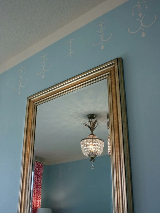 painted fake crown molding