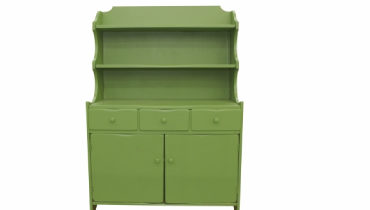 Vintage green storage hutch