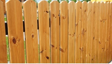 Wooden, picket fence for fence repair