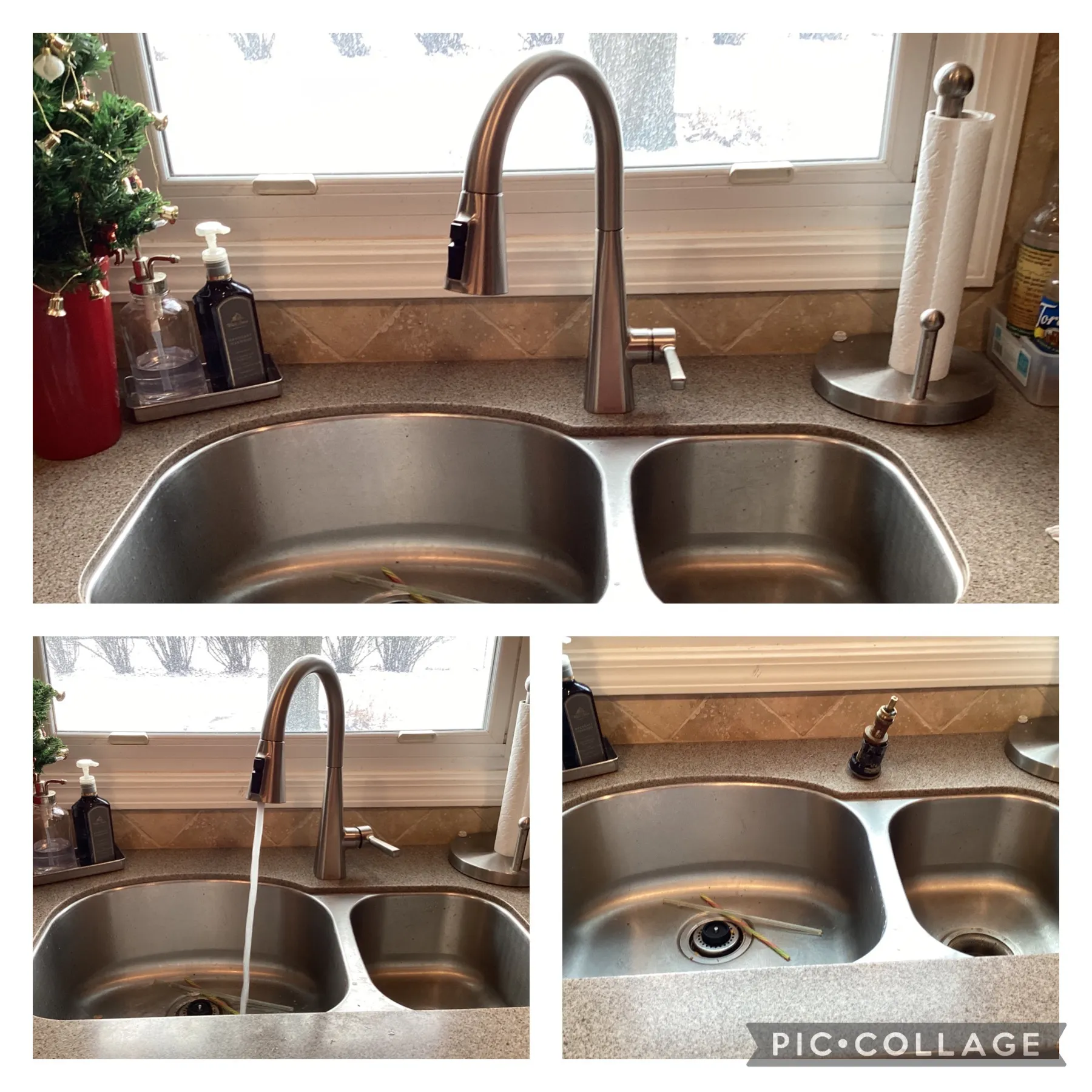 Kitchen faucet replacement service performed in Wheaton home by Mr. Handyman.