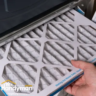 Air filter replacement.