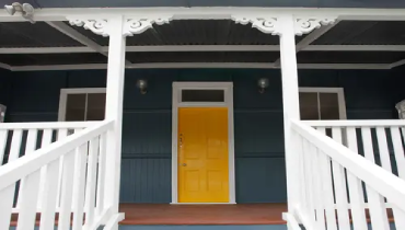 Home exterior after professional painting services.