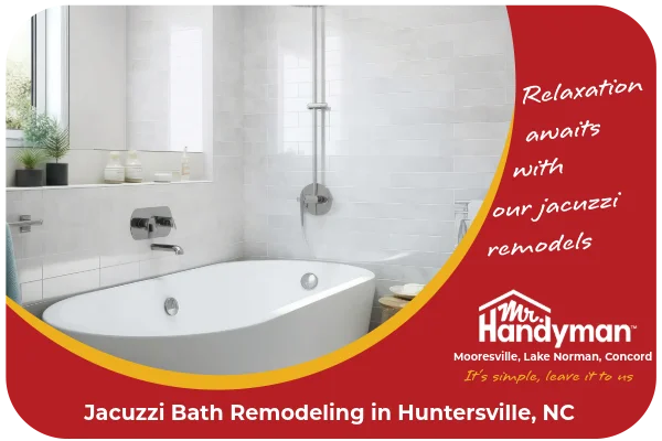 Beautiful bathroom with a Jacuzzi tub.