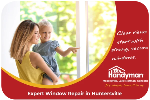 Mom and daughter enjoying the view from their home.