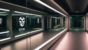 Gym lighting inspection.