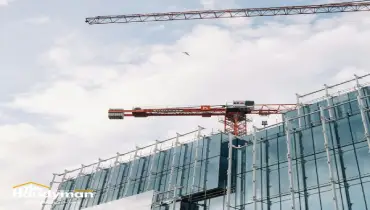 Mr. Handyman technician completing commercial exterior repairs on business property in Martinsburg WV