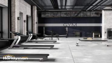 Gym door hardware repair