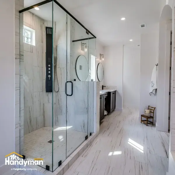 Locker room pipe leak repair