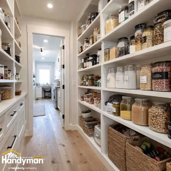 Pantry shelving organization