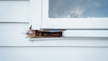 Repair window rot.