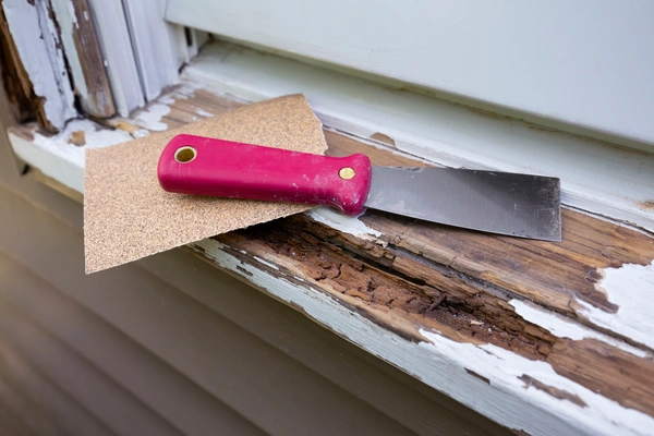 Repair window rot.
