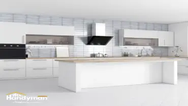 Mr. Handyman technician reviewing remodel material samples with homeowner in Martinsburg WV home