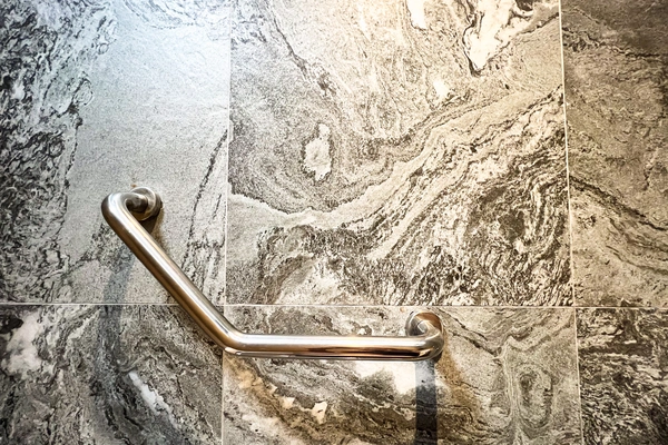 tile shower grab bar