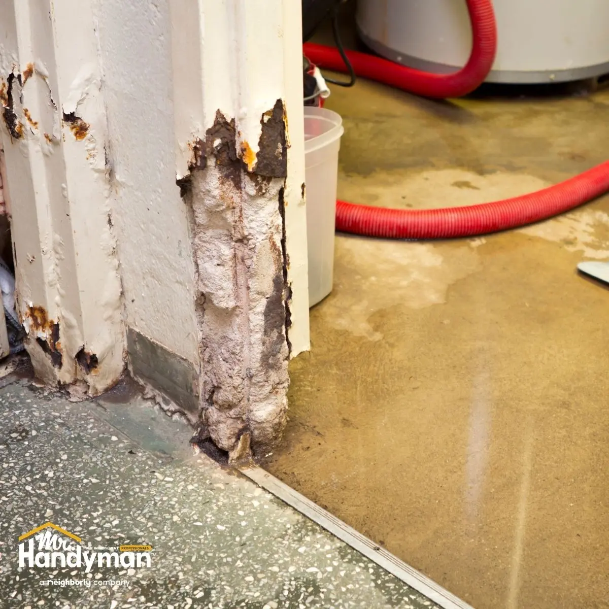 Basement water damage.