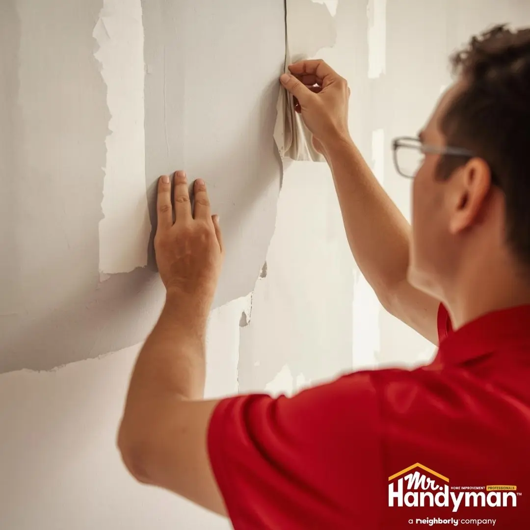 Drywall repair interior wall.