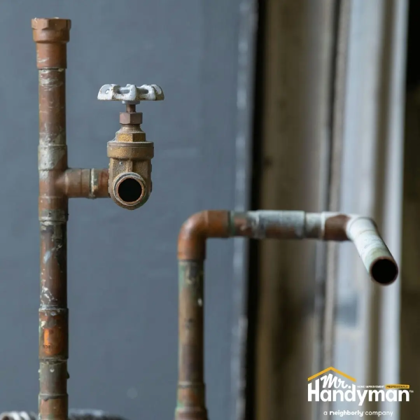 exposed plumbing repair