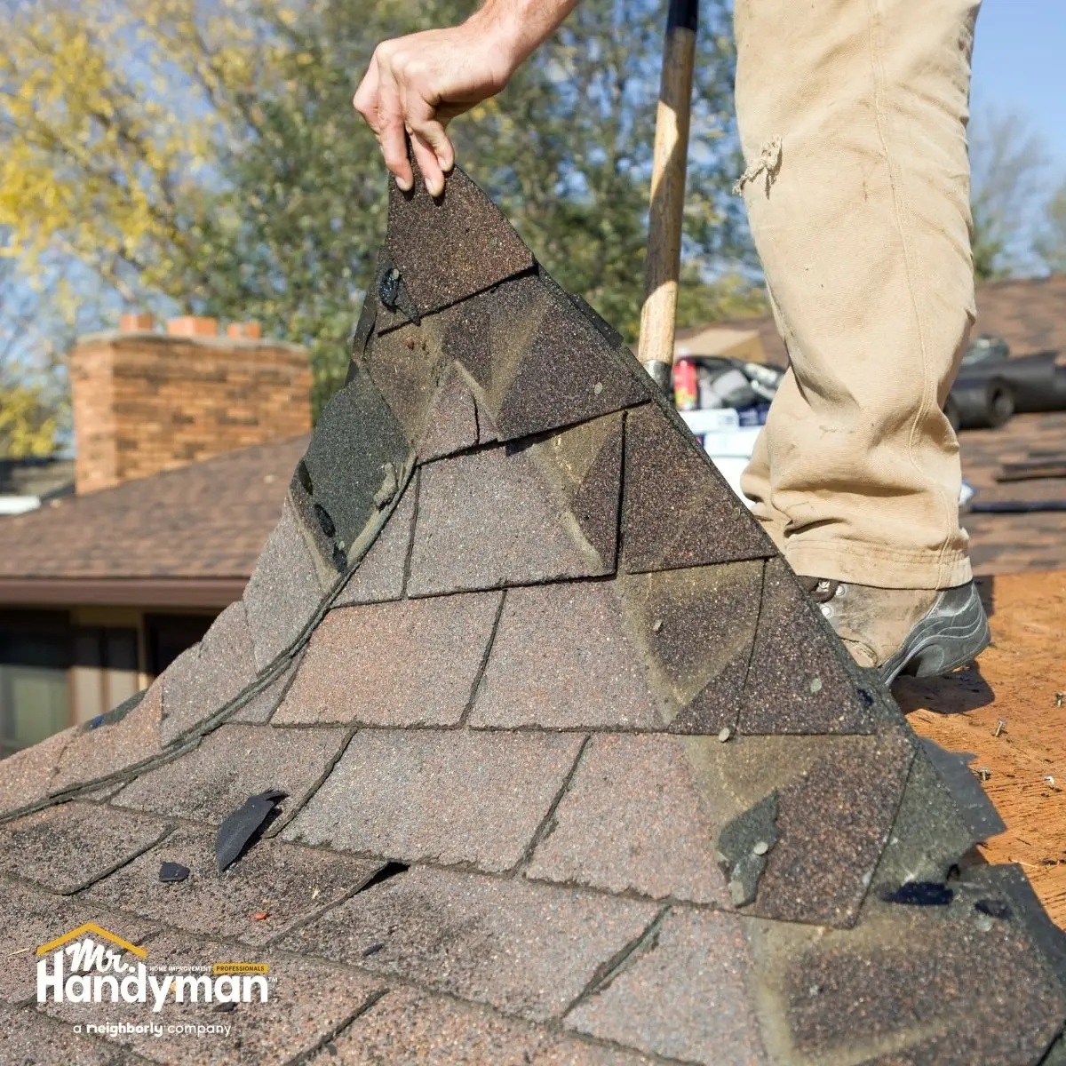 Gutter cleaning.