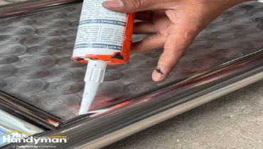 Interior caulk sealing.
