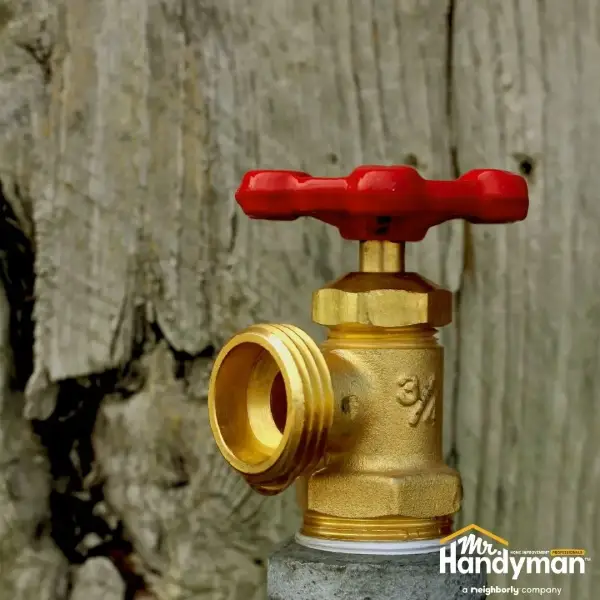 Winter plumbing repair.