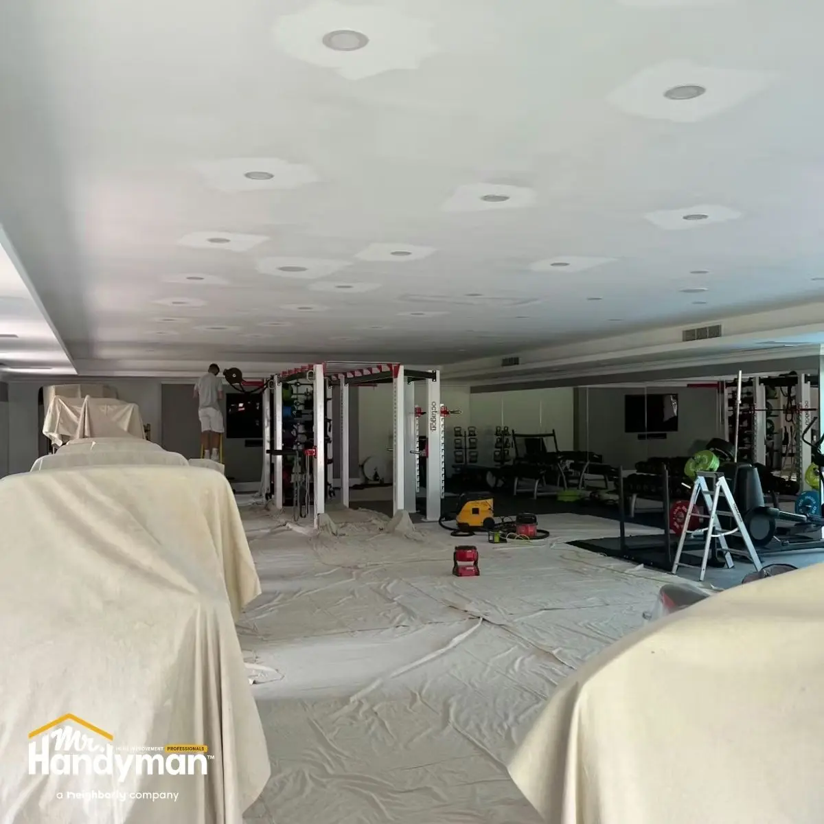 Ceiling water stain repair
