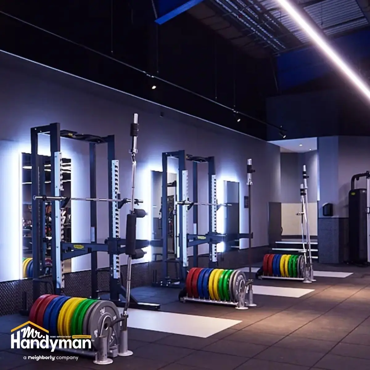 Commercial gym fitness center renovation