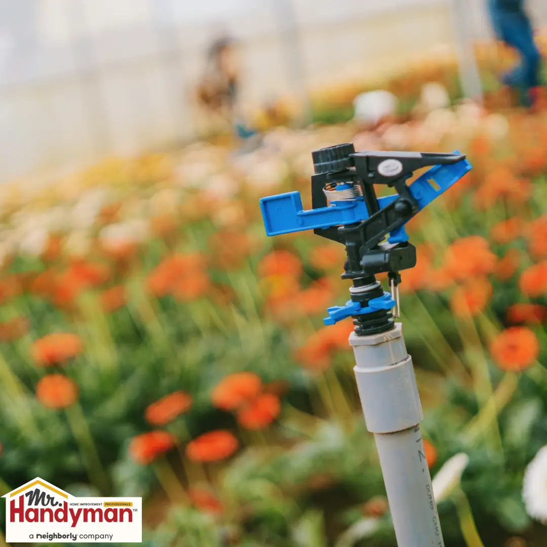 handyman installing a water-efficient fixture