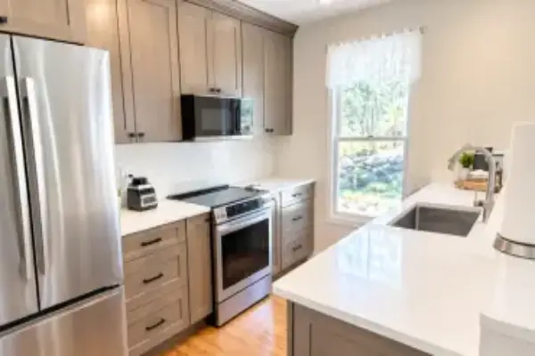 Kitchen remodeling and cabinet upgrades in a Cape Cod home.