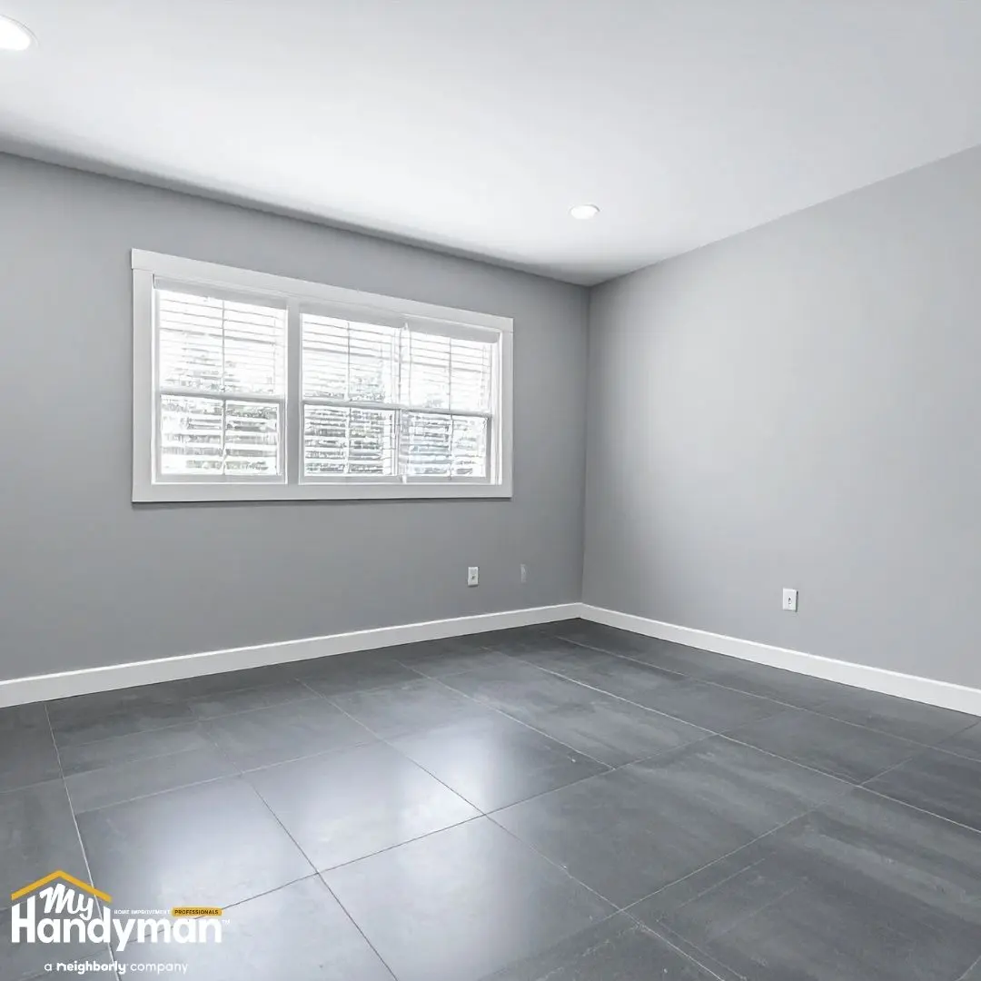 Empty room interior remodel.