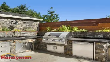 A large outdoor grill.