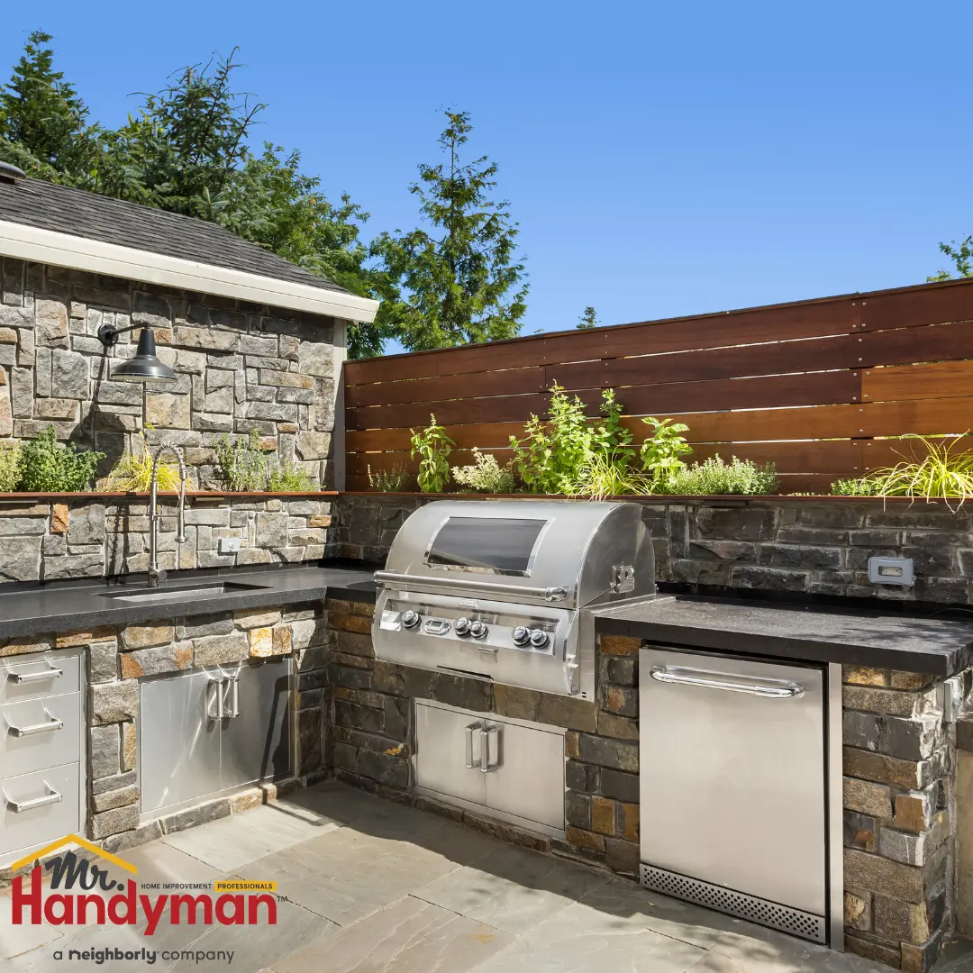 A large outdoor grill.