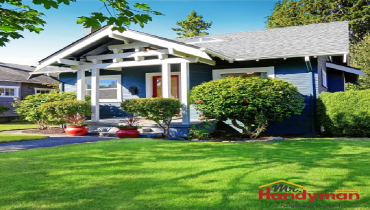 Home lawn view
