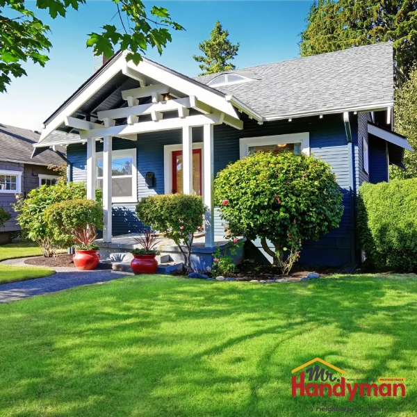 Home lawn view