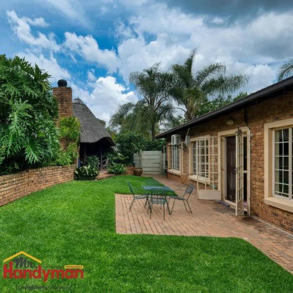 Home lawn view